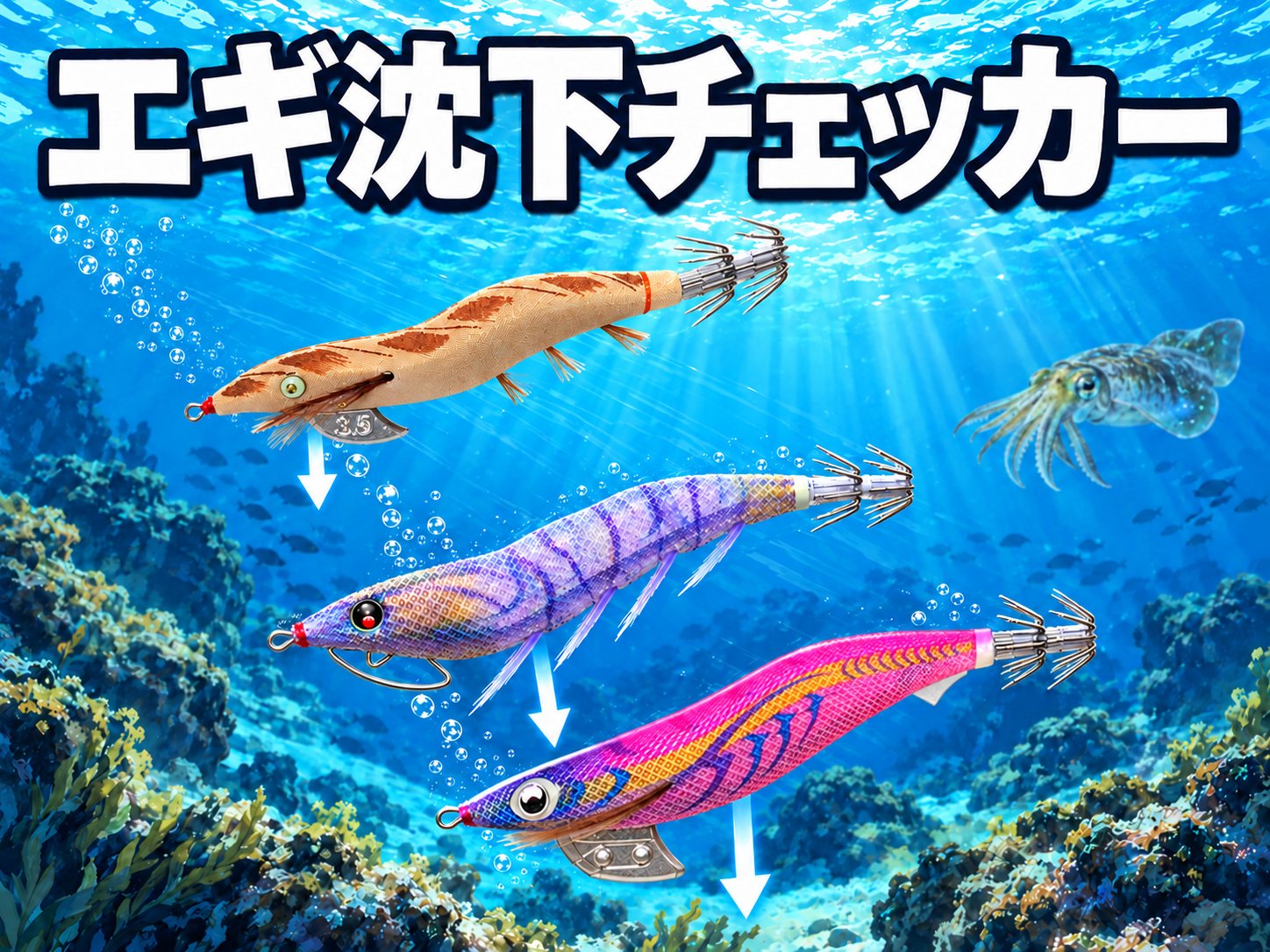 エギ沈下速度計算ツール